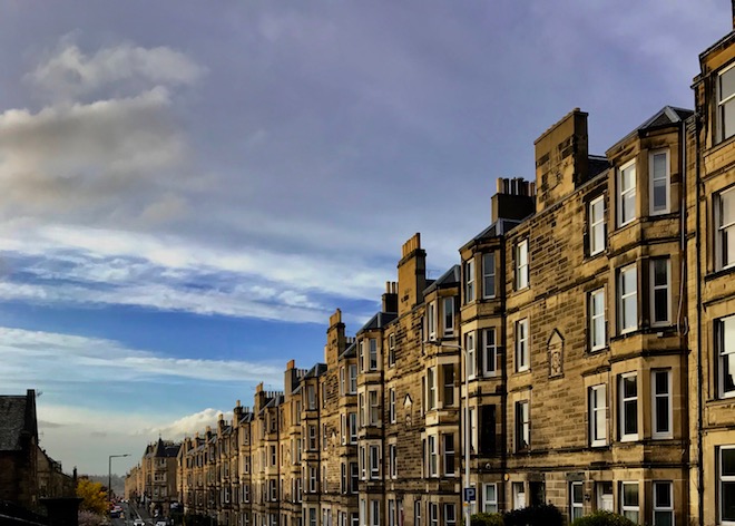 Edinburgh houses in Morningside.
